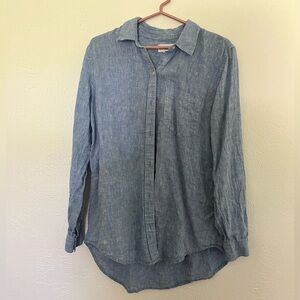 Gap Linen Long Sleeve Button Down